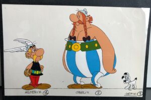 Asterix in Britain - Astérix chez les Bretons - Model Cel with Asterix, Obelix & Idefix